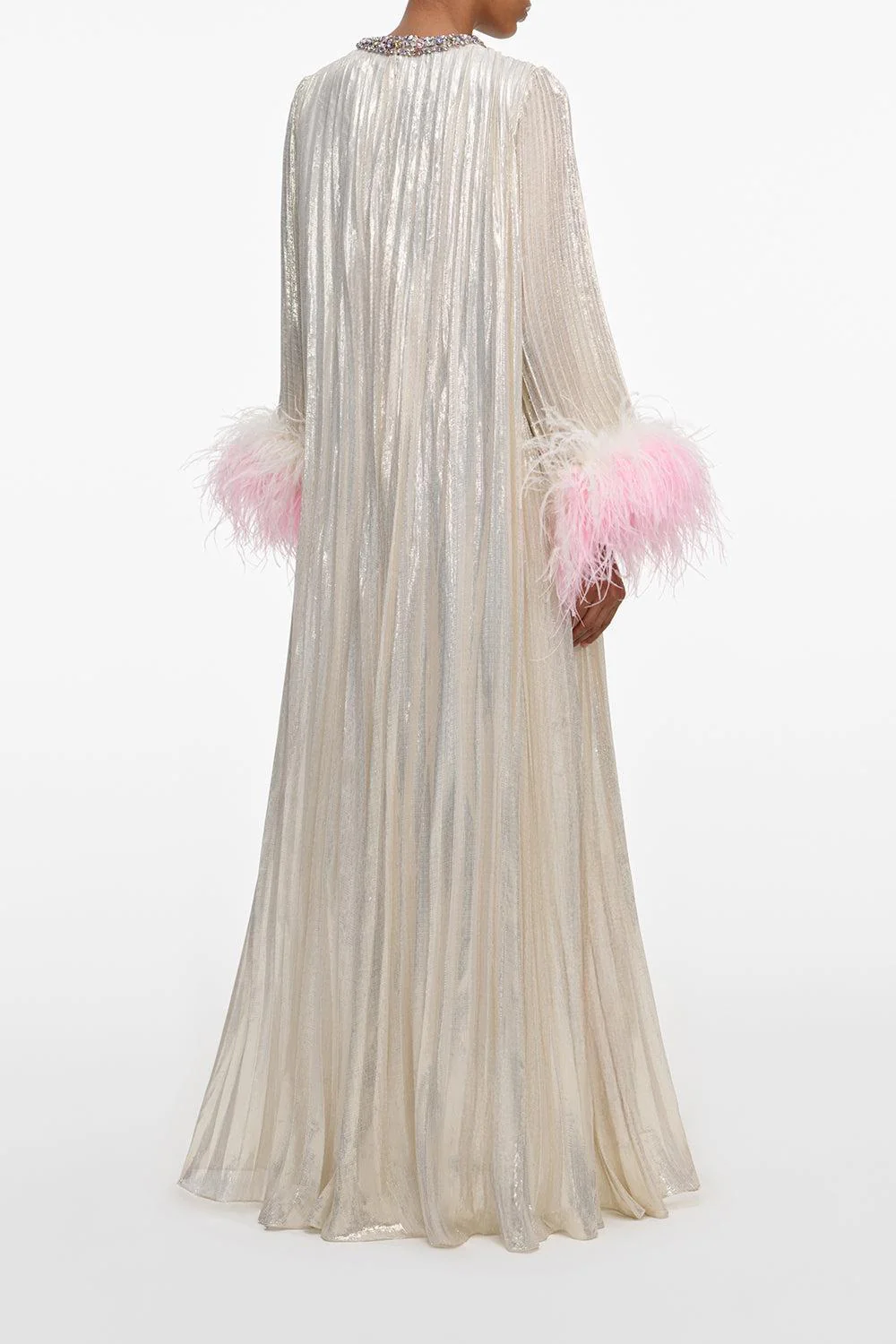 Ombre Feather Maxi Dress - Image 5