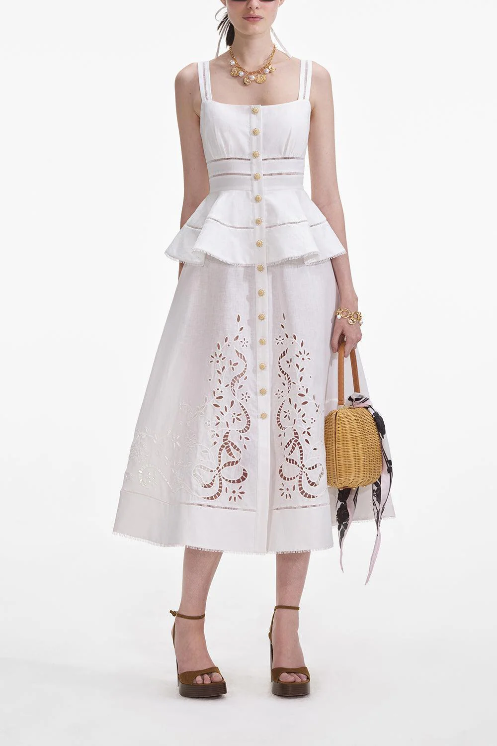 Peplum Midi Dress - Image 2