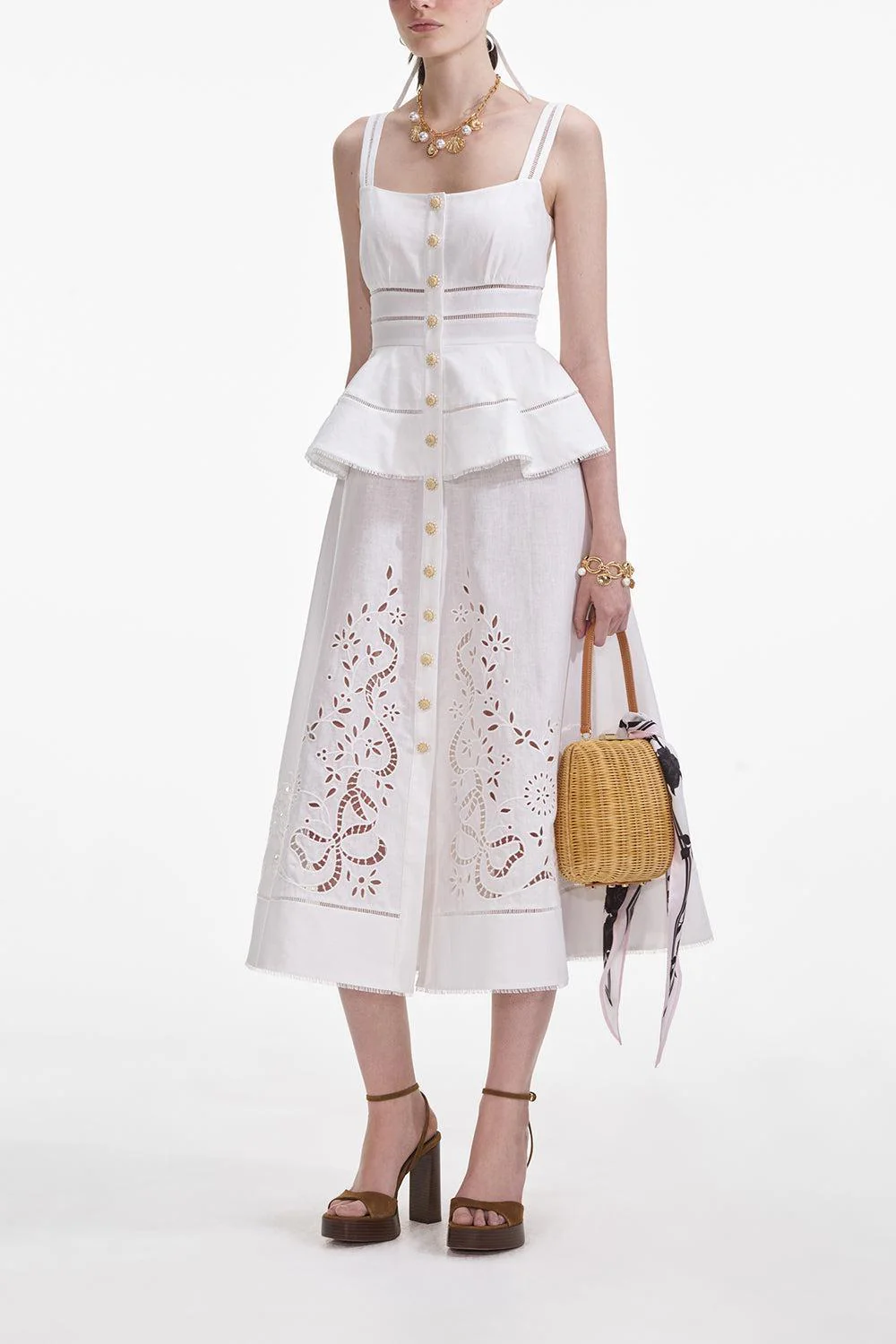 Peplum Midi Dress - Image 4