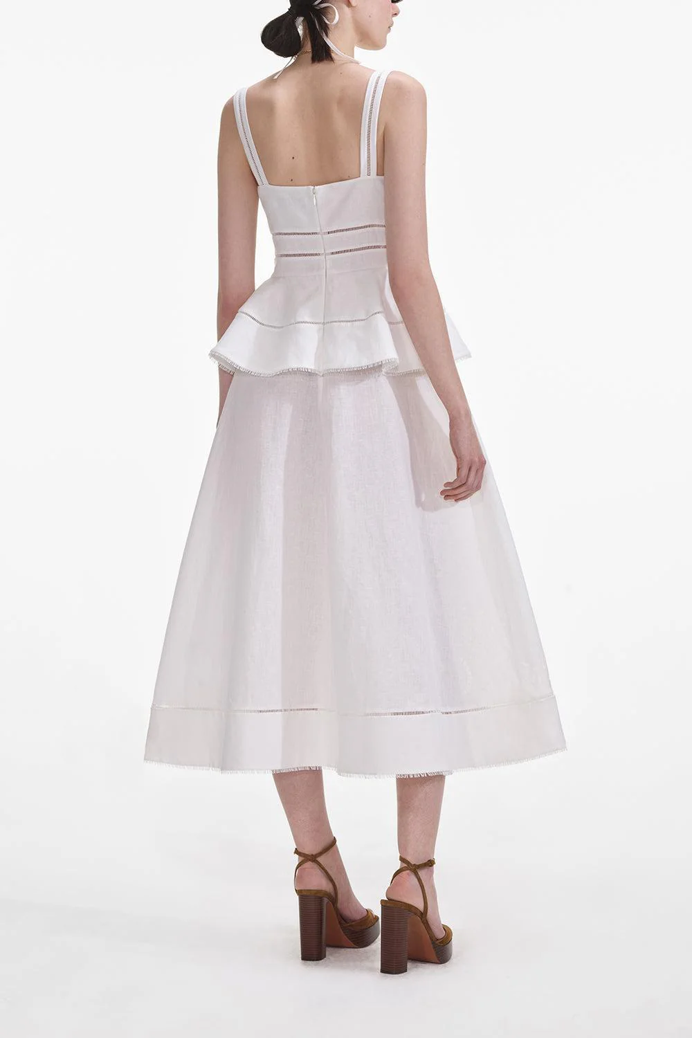 Peplum Midi Dress - Image 5