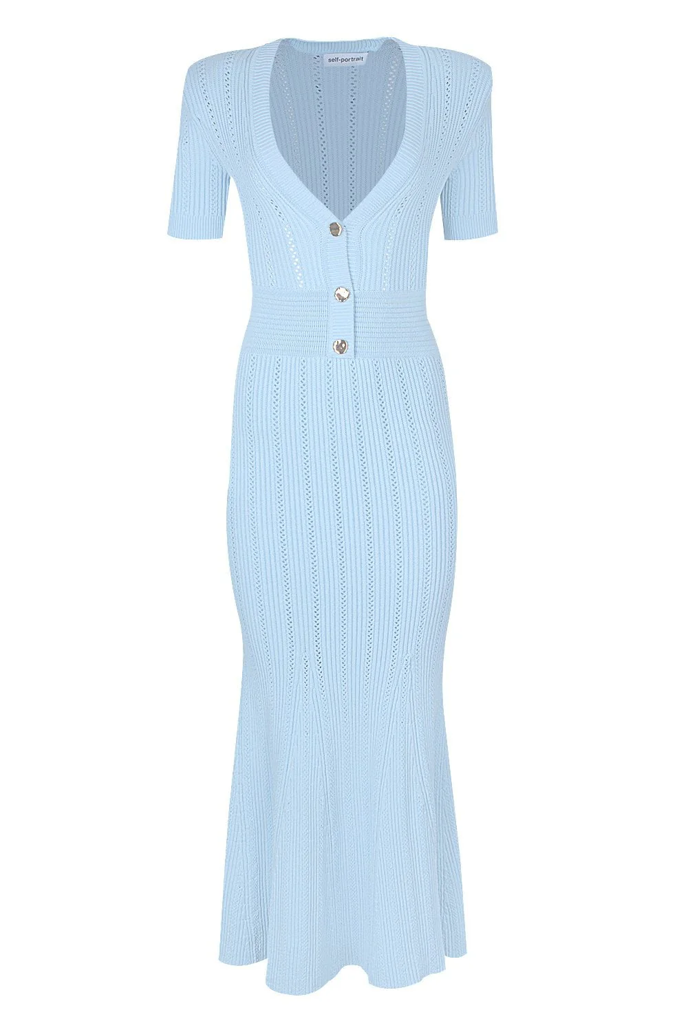 Pointelle Midi Dress