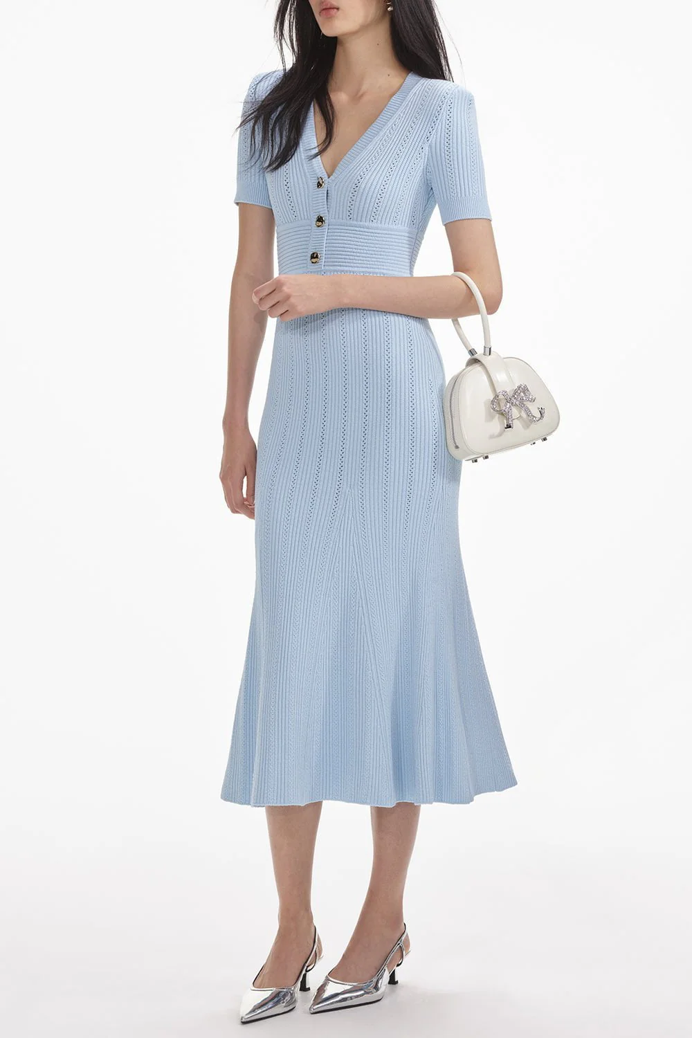 Pointelle Midi Dress - Image 3