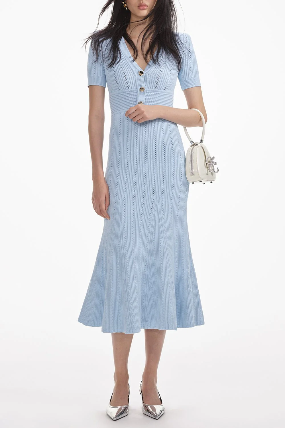Pointelle Midi Dress - Image 4