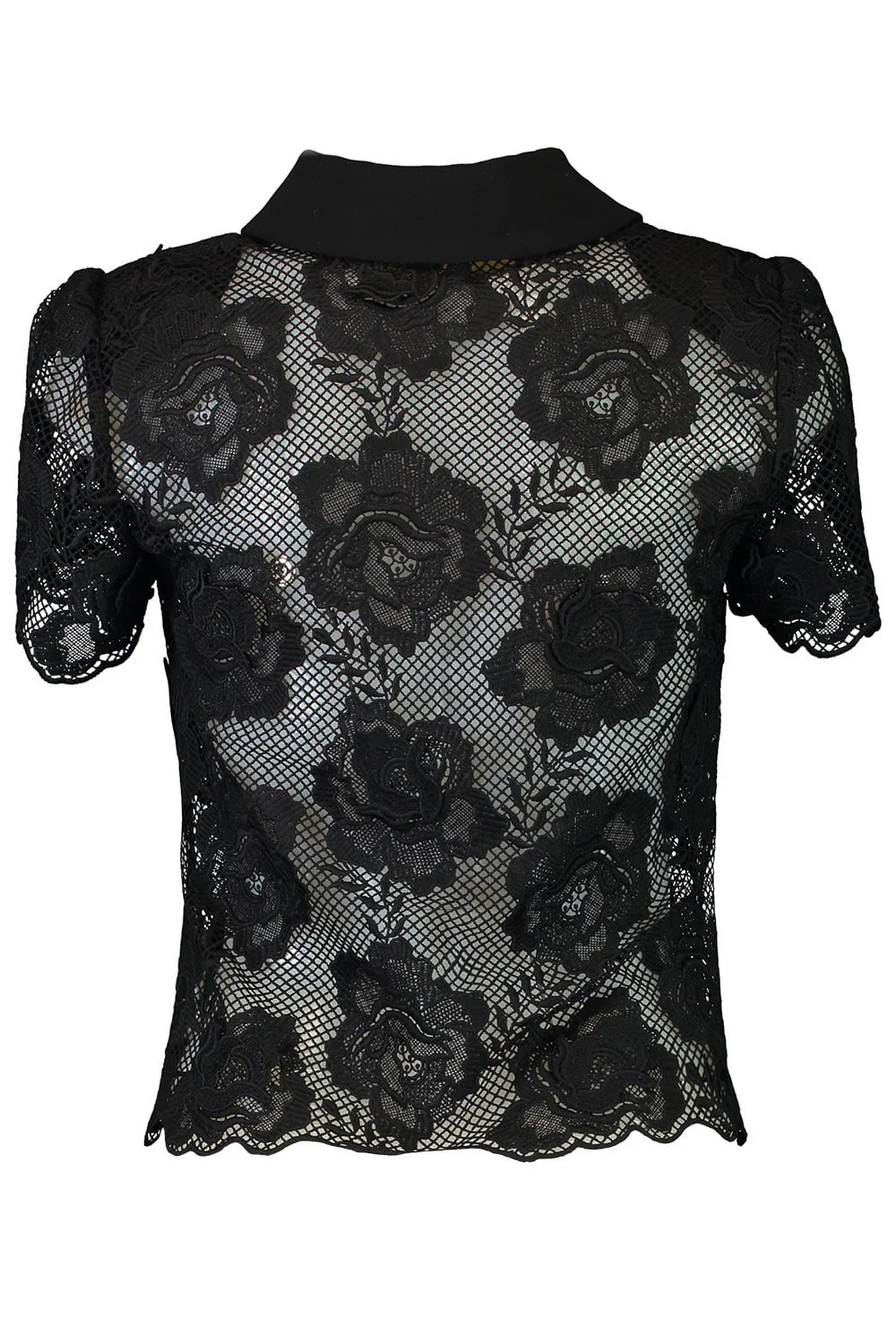 Short Sleeve Collar Blouse - Image 6