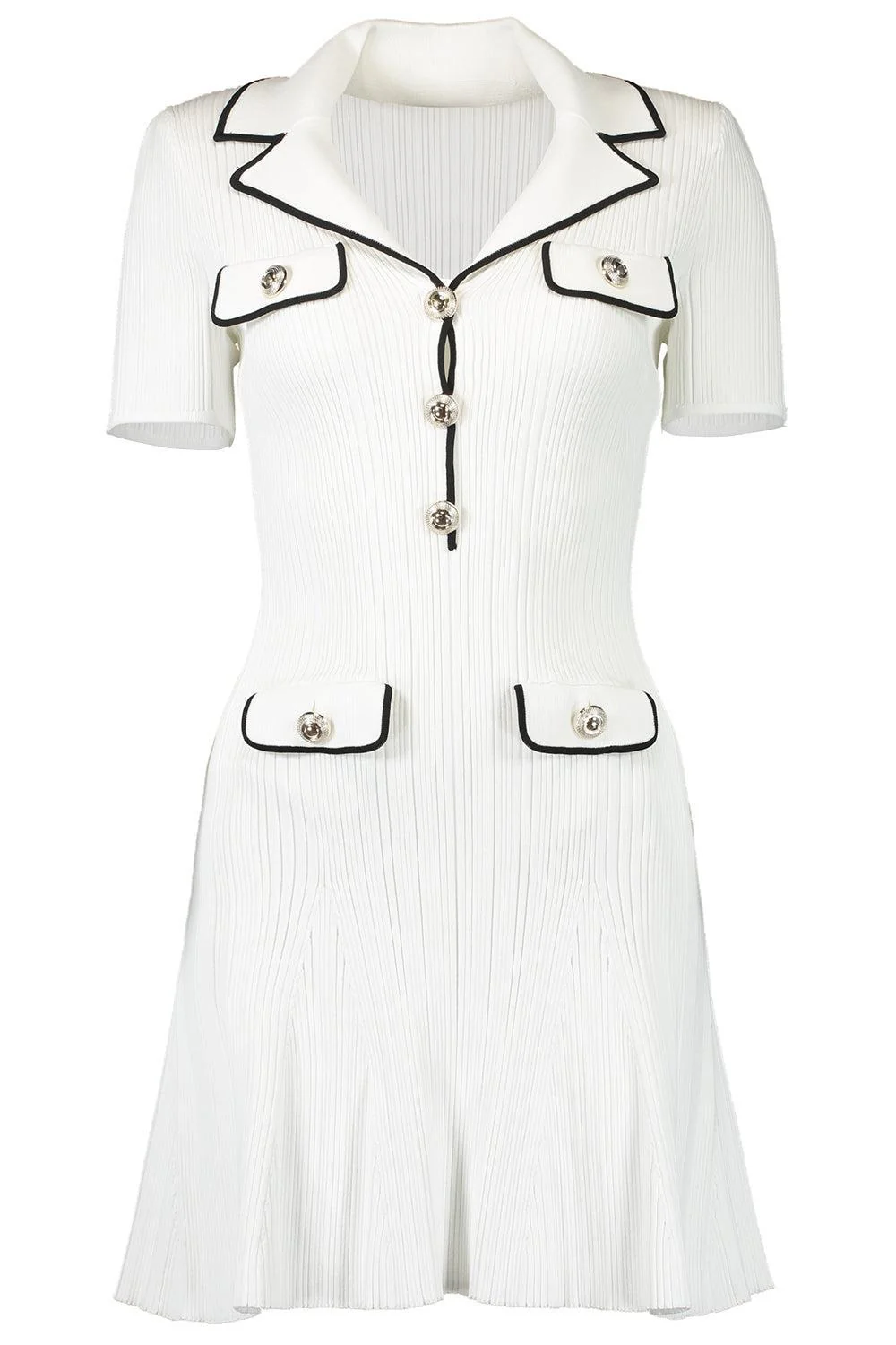 Short Sleeve Ribbed Mini Dress