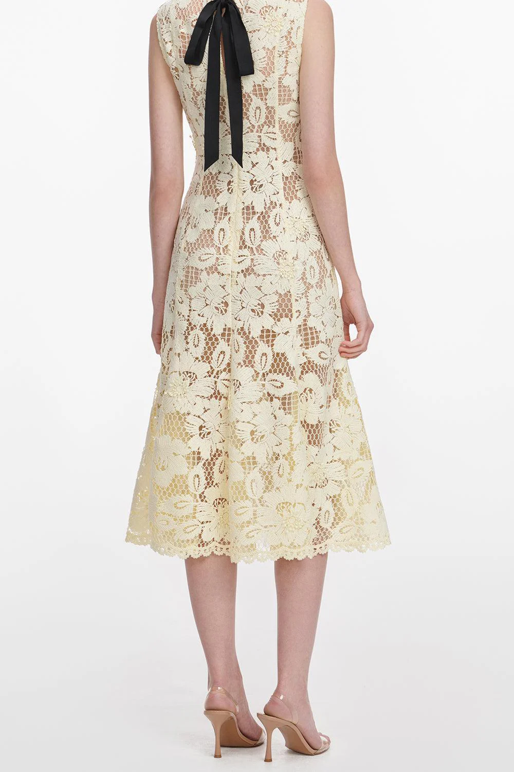 Sleeleless Tie Back Midi Dress - Image 2