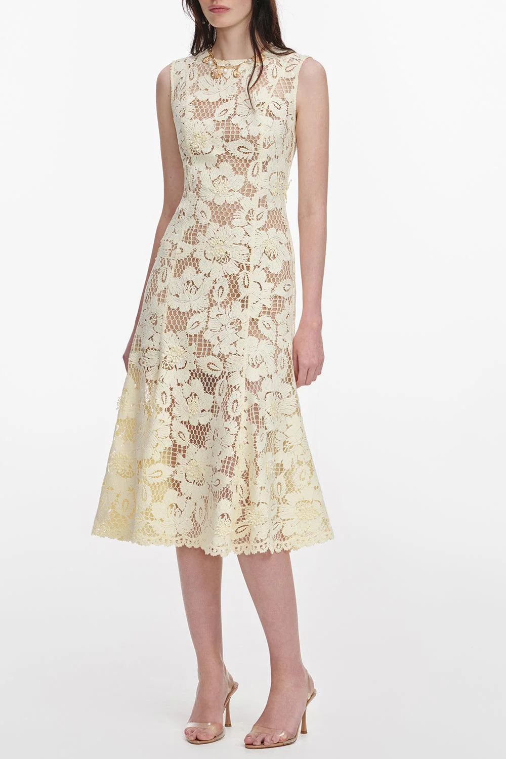 Sleeleless Tie Back Midi Dress - Image 4