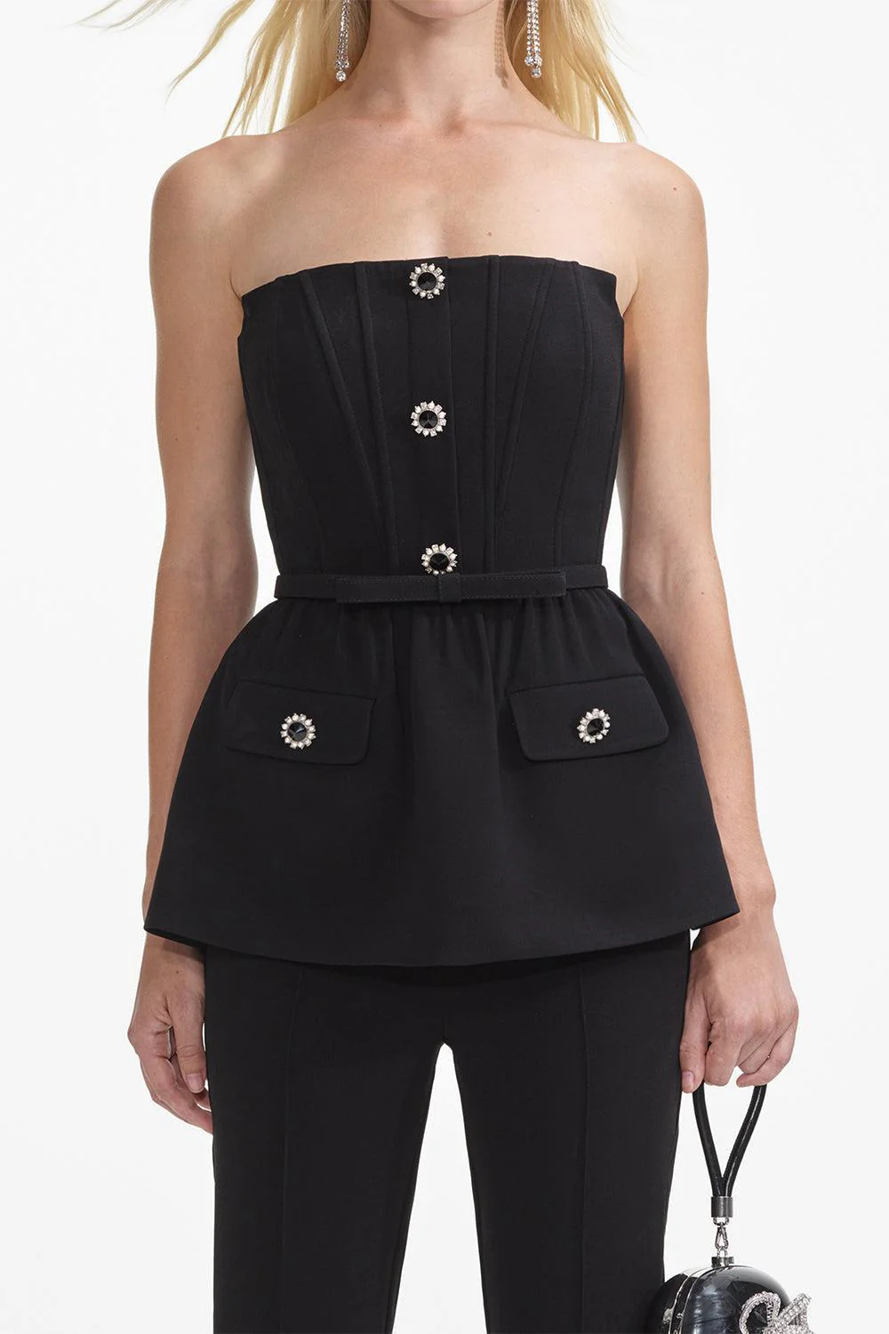 Strapless Flare Jumpsuit - Image 3