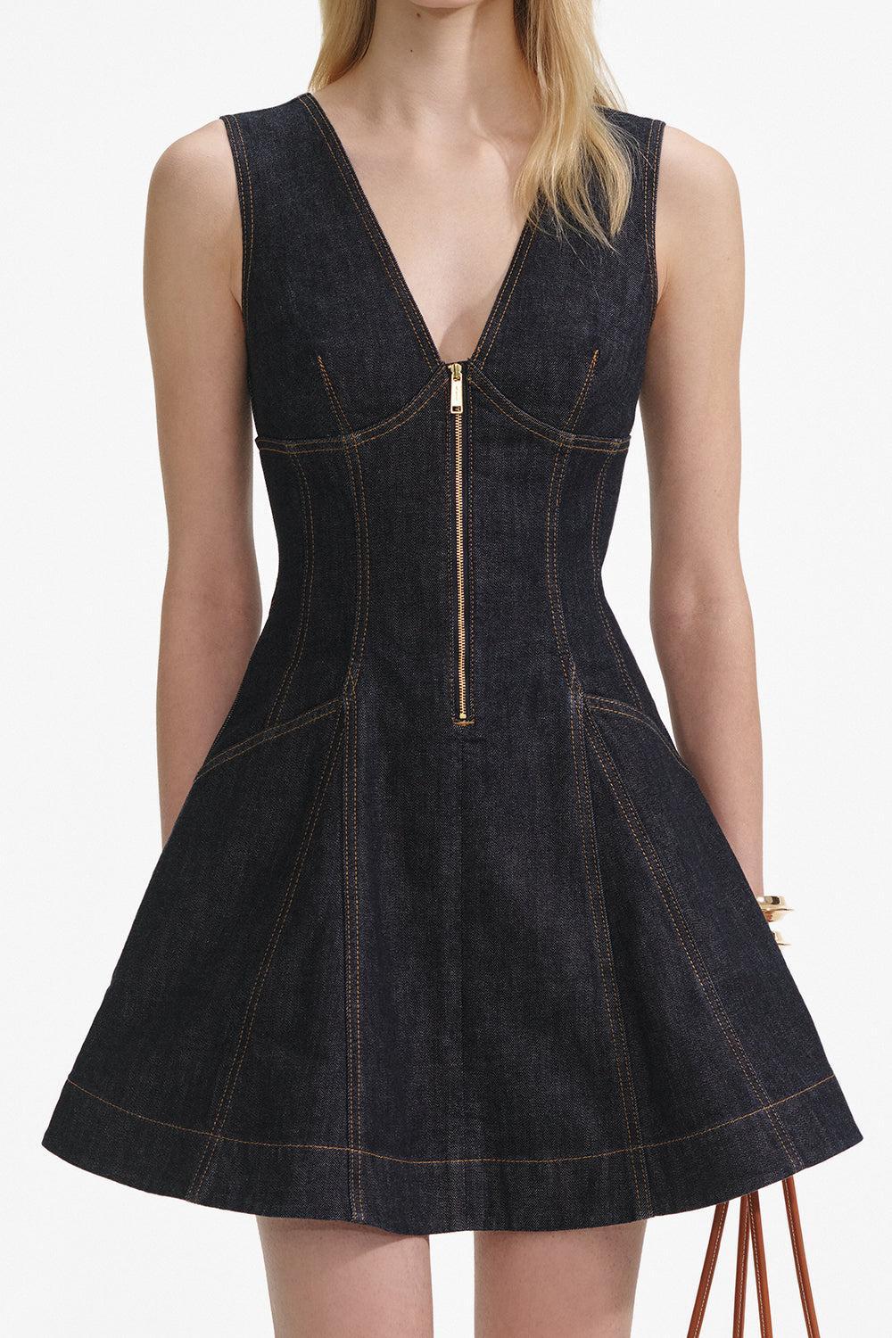Zip Front Mini Dress - Image 3