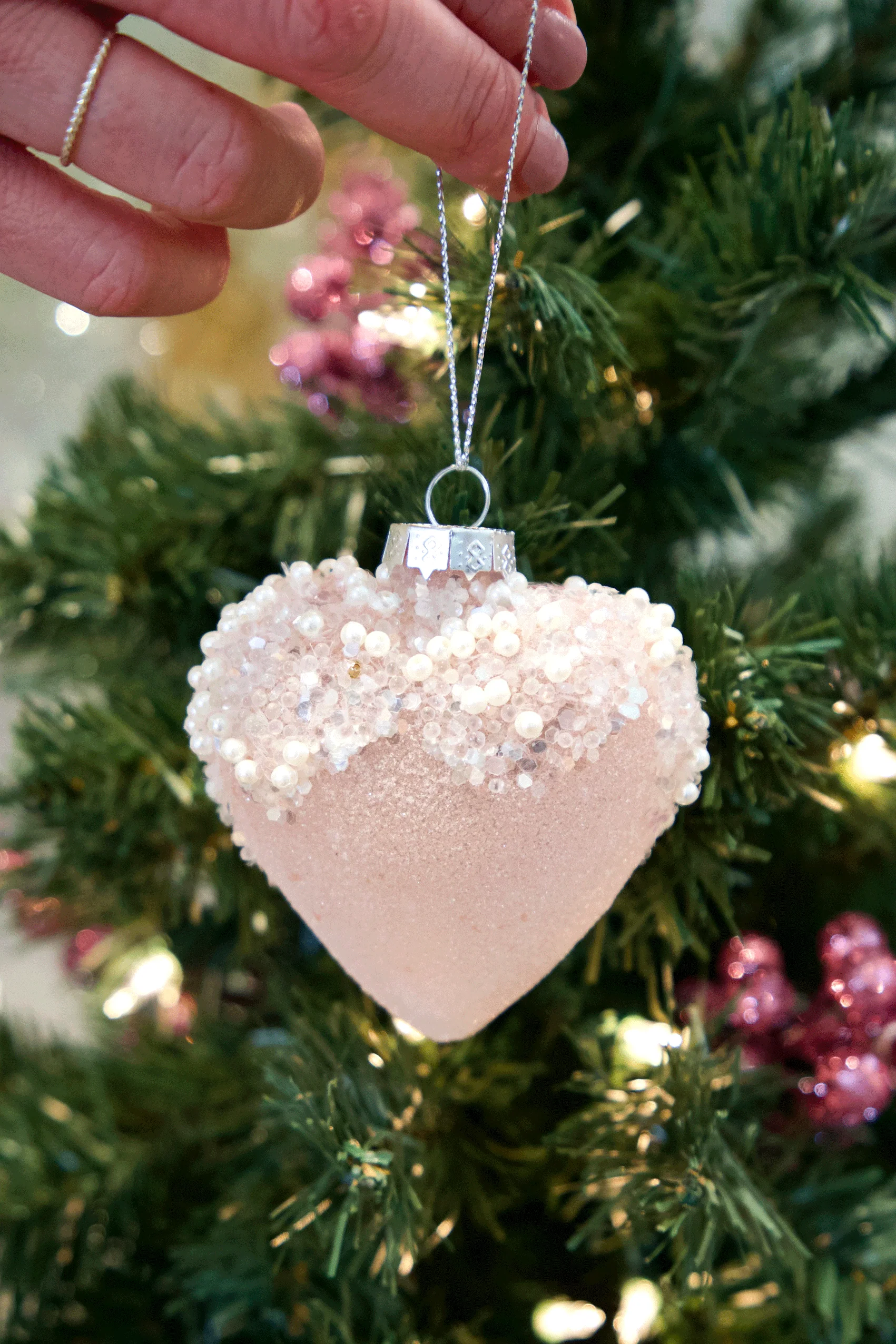 Pink Heart Ornament - Image 4