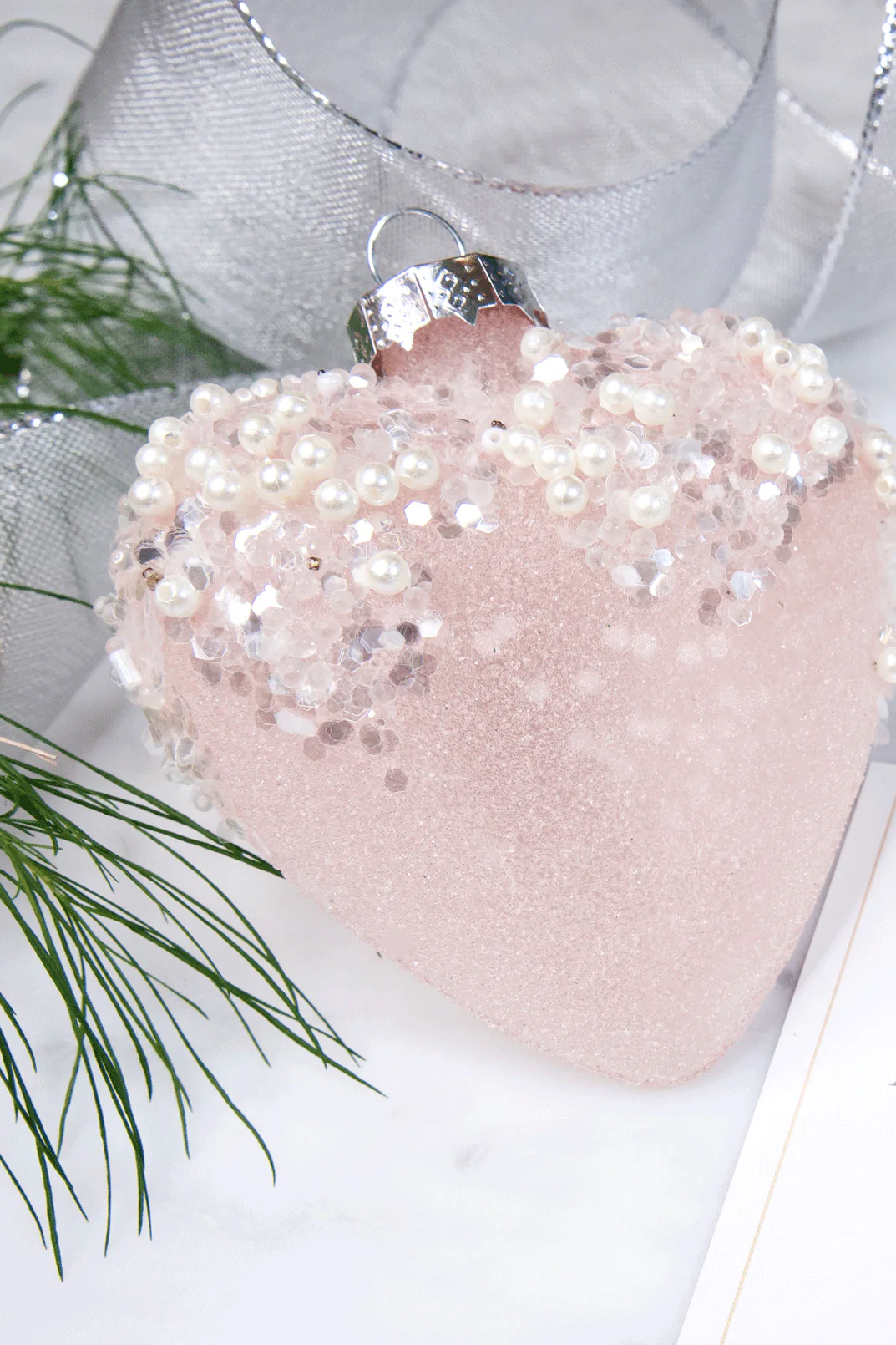 Pink Heart Ornament - Image 5