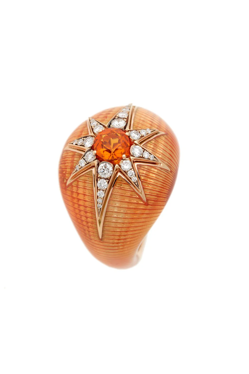 Aida Orange Enamel Ring