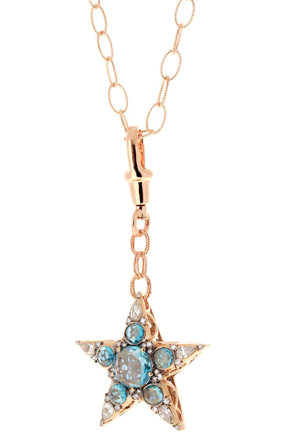 Blue Sapphire Star Necklace