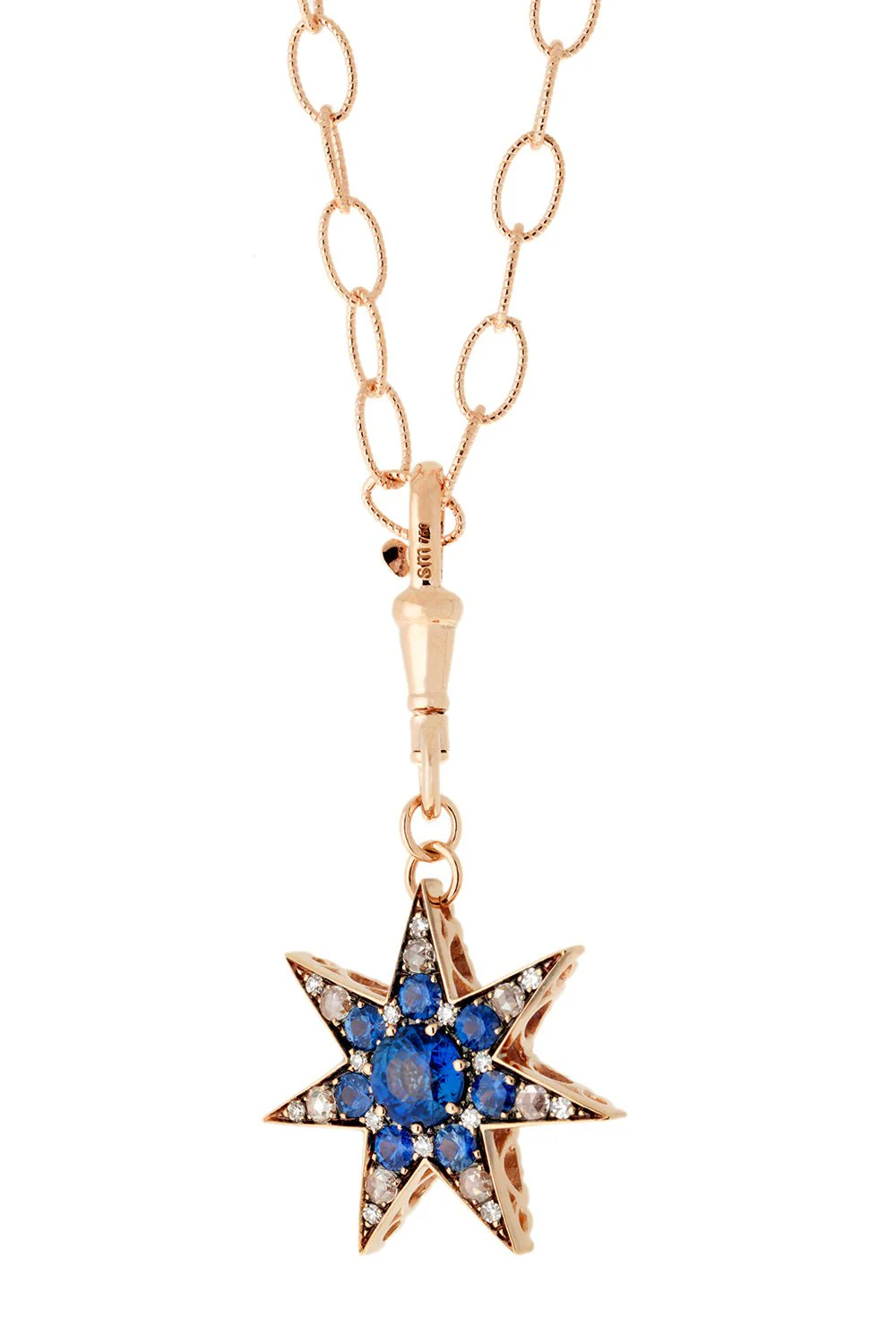 Blue Sapphire Star Necklace