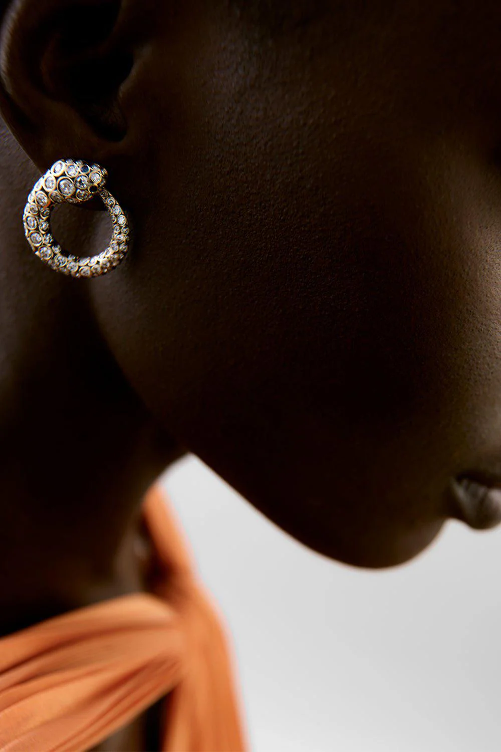 Large Basilik Diamond Sapphire Earrings - Image 2