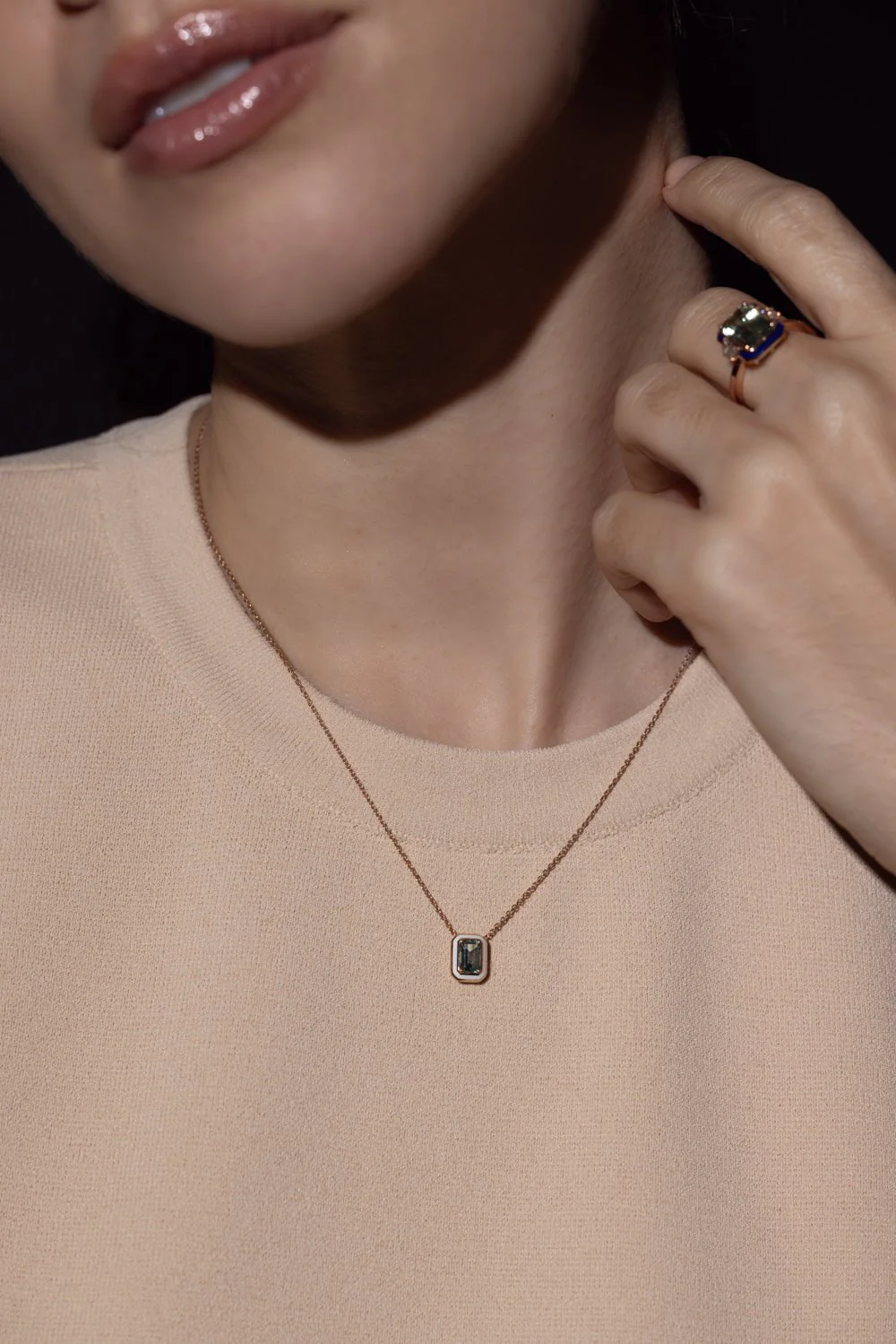 Mina BlueTourmaline Necklace - Image 3