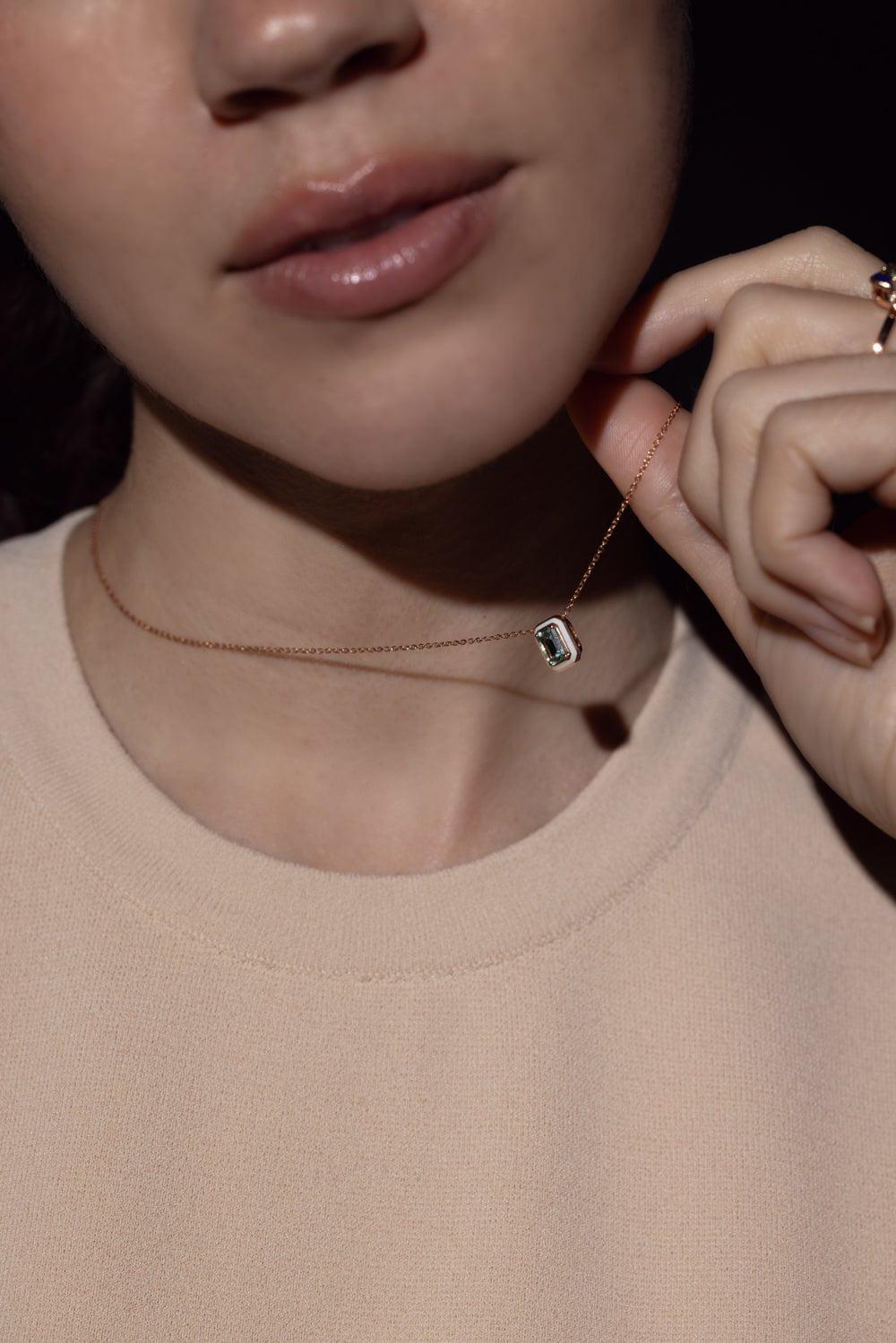 Mina BlueTourmaline Necklace - Image 4