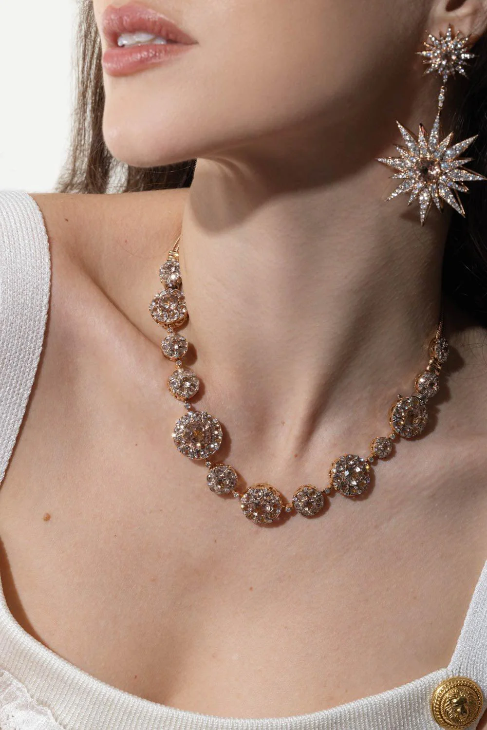 Morganite Diamond Necklace - Image 5