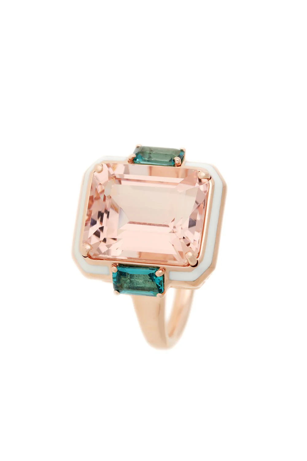 Morganite Tourmaline Ring