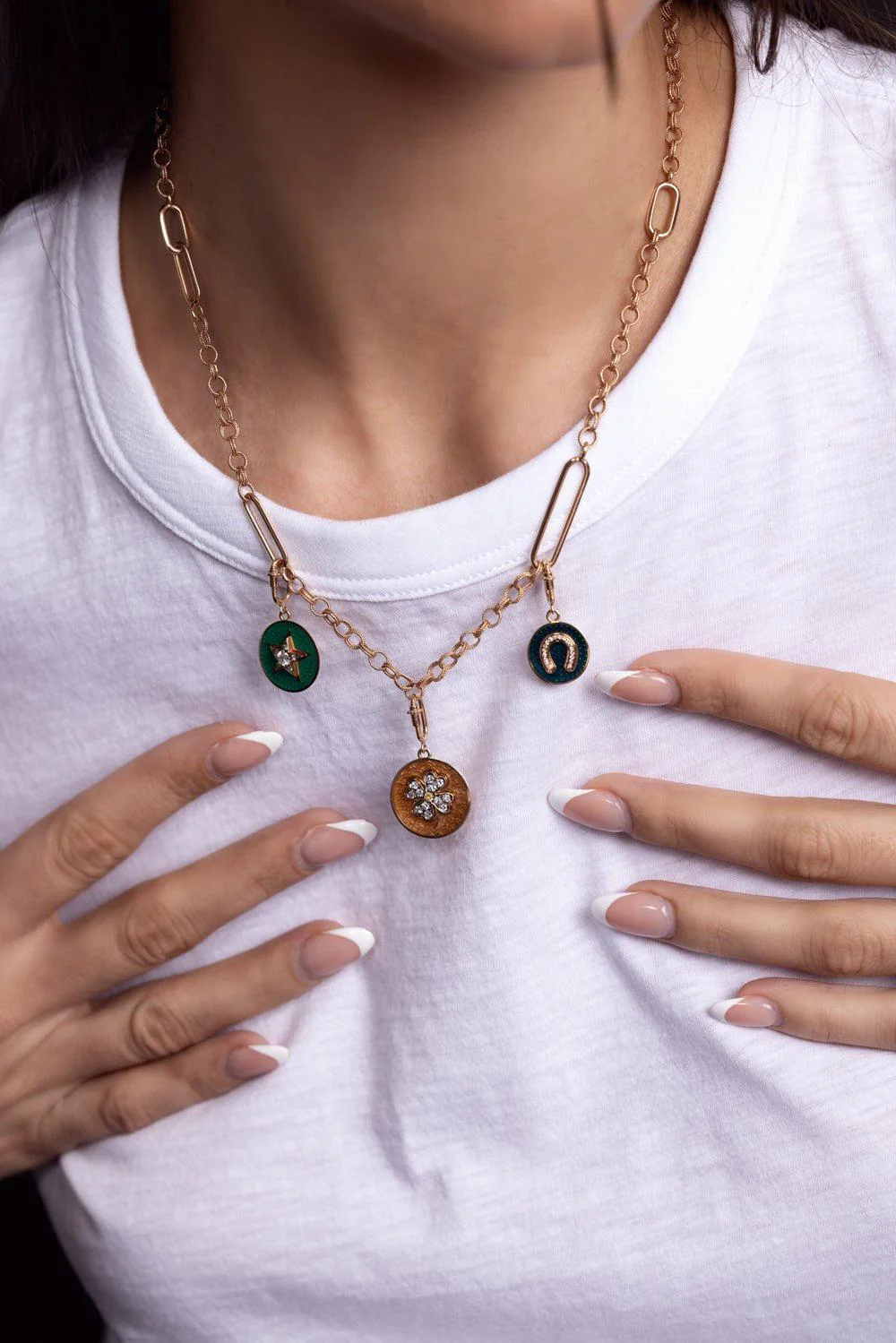Petrol Horseshoe Pendant - Image 2