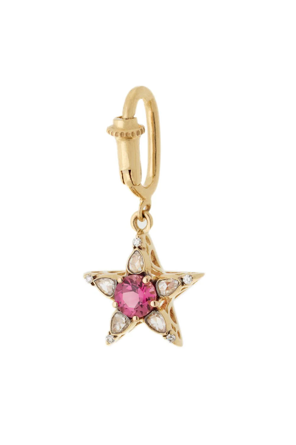 Pink Tourmaline Star Charm