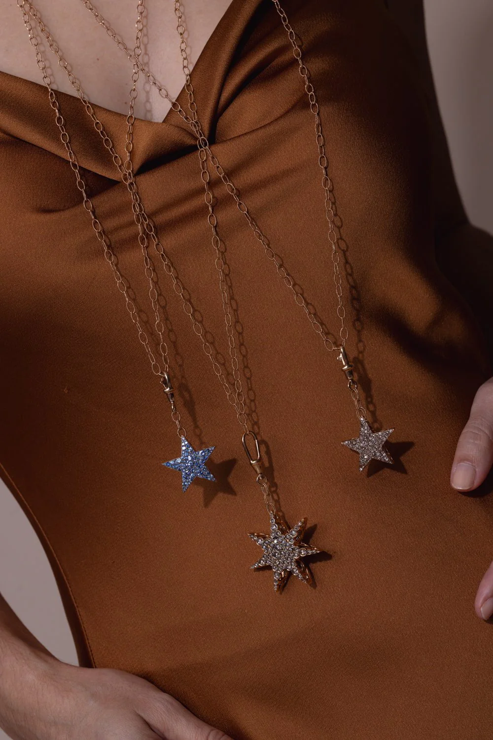 Pink Tourmaline Star Necklace - Image 7