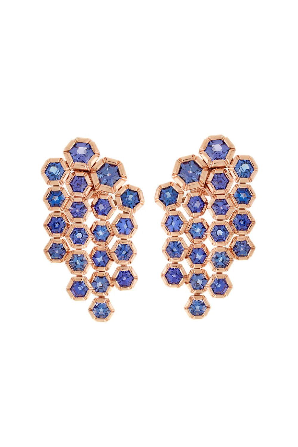 Tanzanite Chandelier Earrings