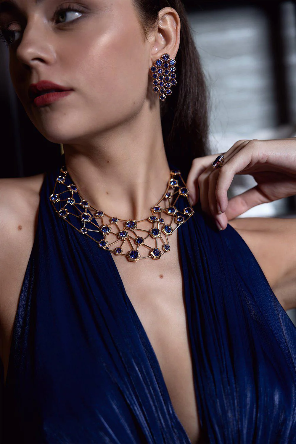 Tanzanite Chandelier Earrings - Image 2