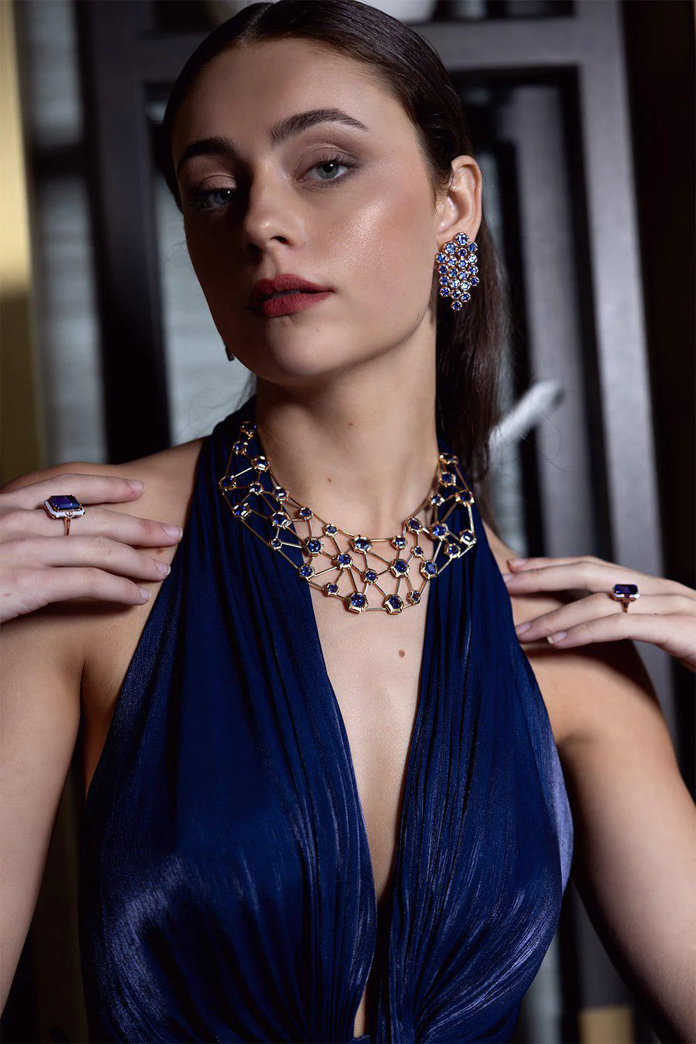 Tanzanite Chandelier Earrings - Image 3