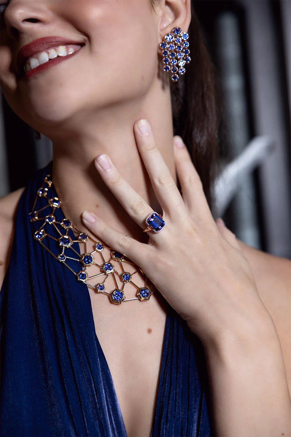 Tanzanite Chandelier Earrings - Image 4
