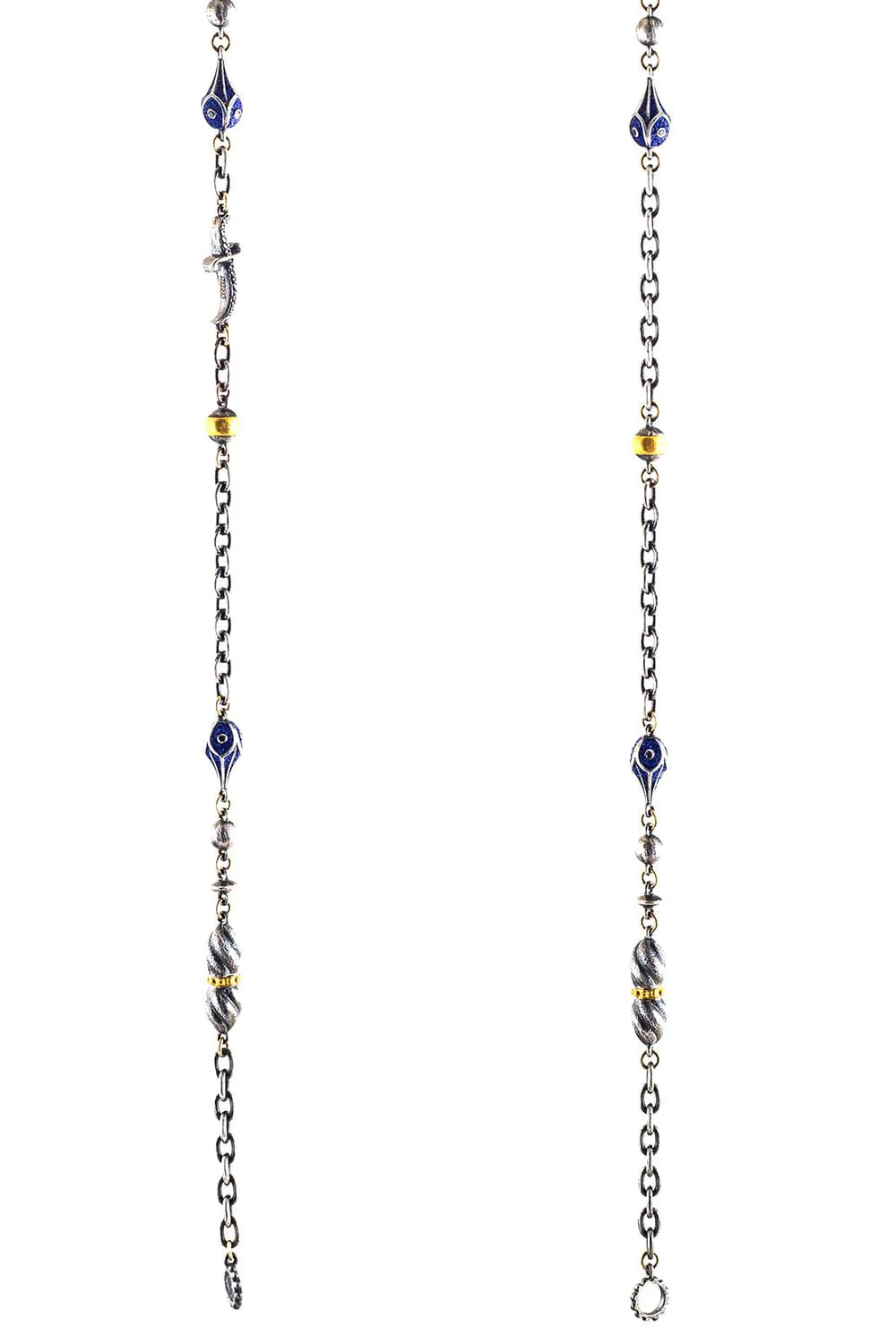 Dagger Beaded Chain Necklace
