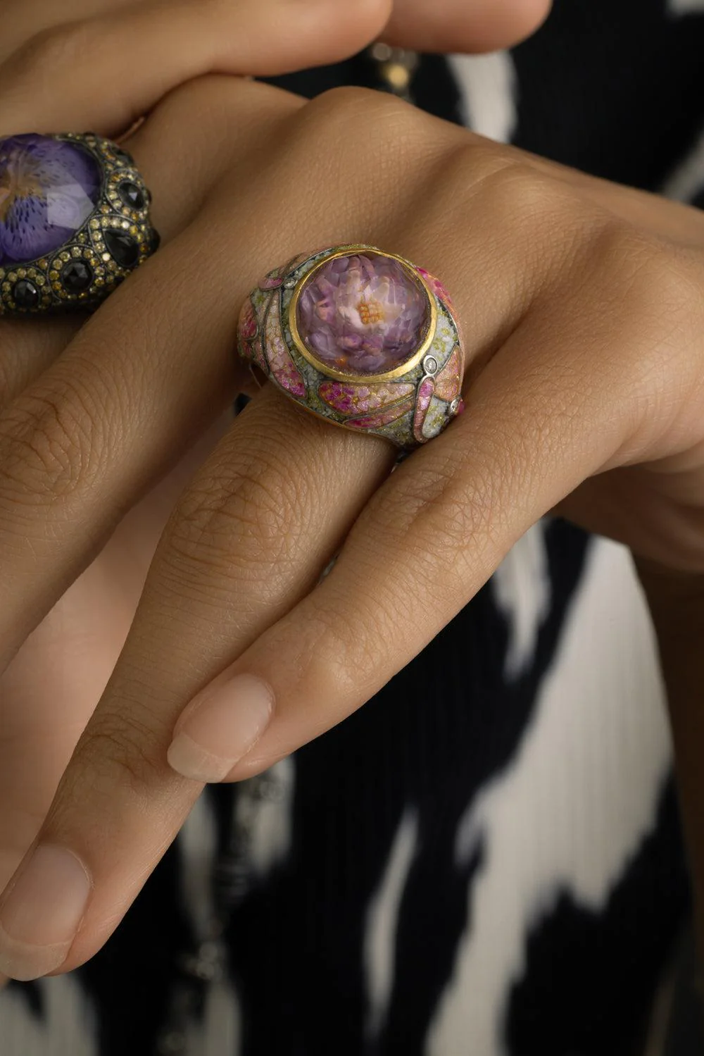 Flower Dragonfly Ring - Image 4