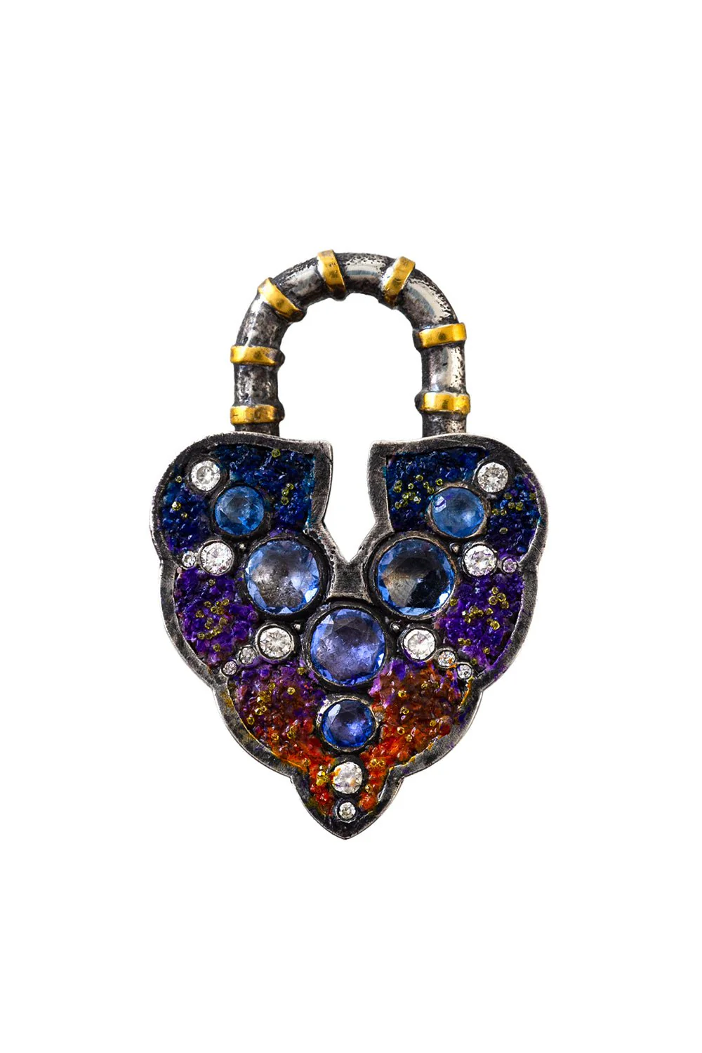 Micro Mosaic Aspen Leaf Padlock