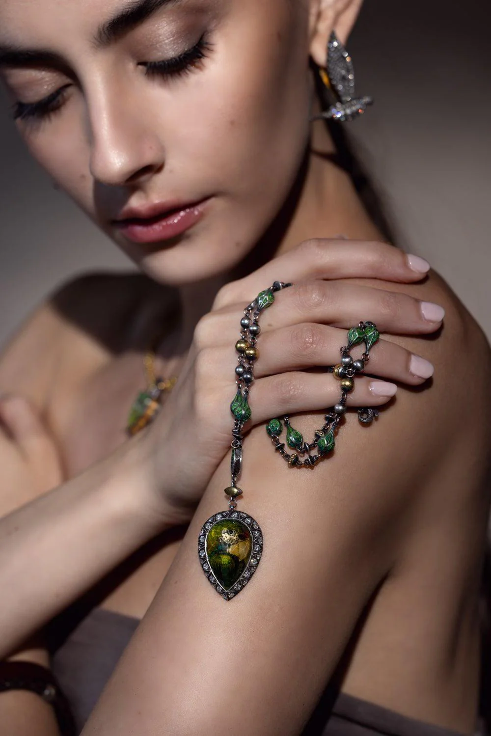 Micro Mosaic Paris Necklace - Image 2