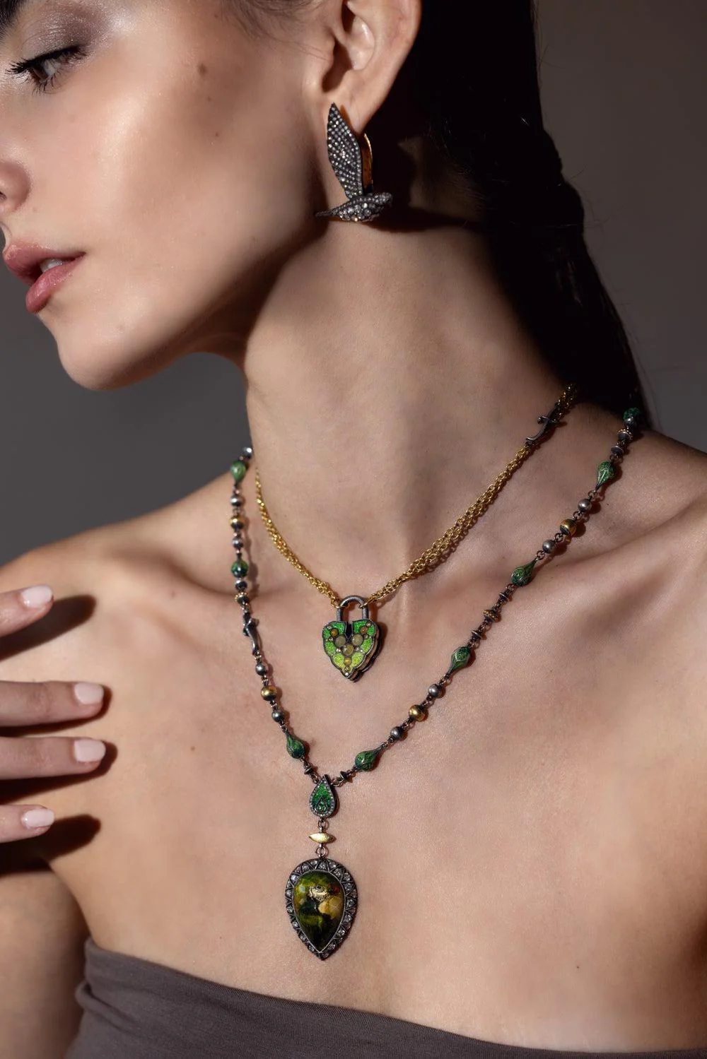 Micro Mosaic Paris Necklace - Image 3