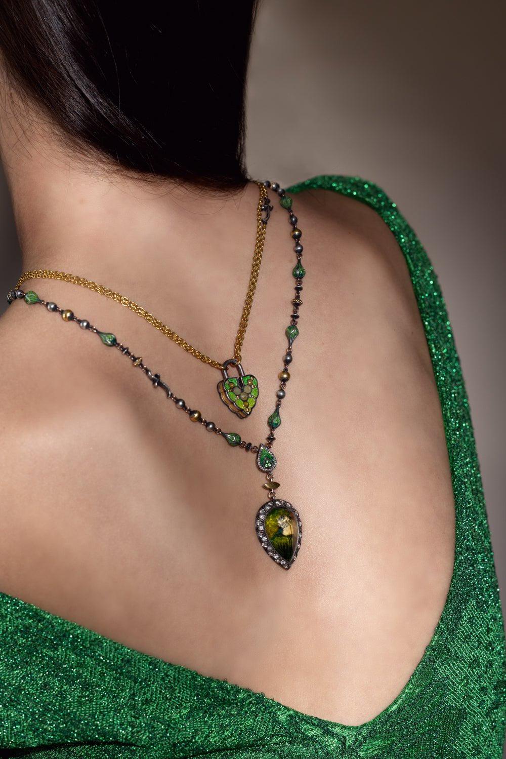 Micro Mosaic Paris Necklace - Image 4