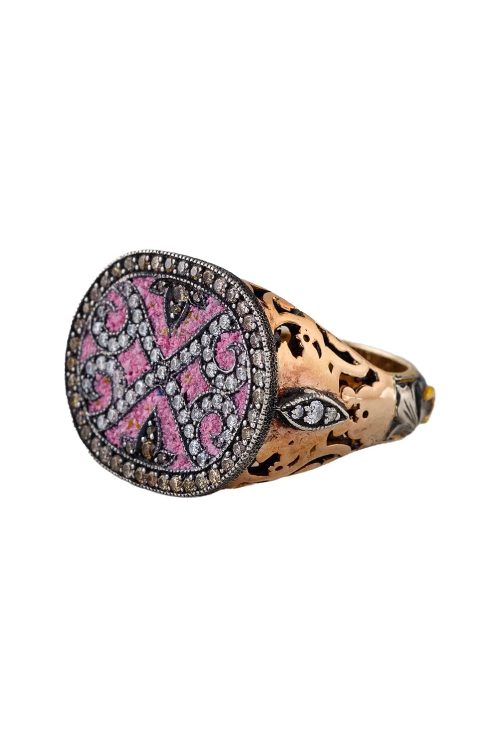 Micro Mosaic Signet Ring