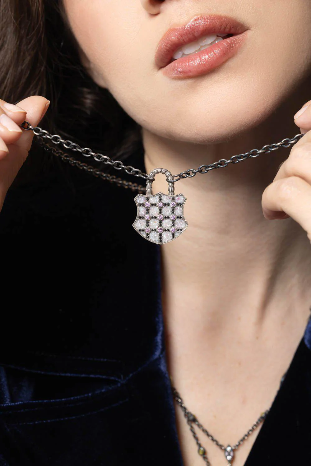 MM Shield Padlock Pendant - Image 5