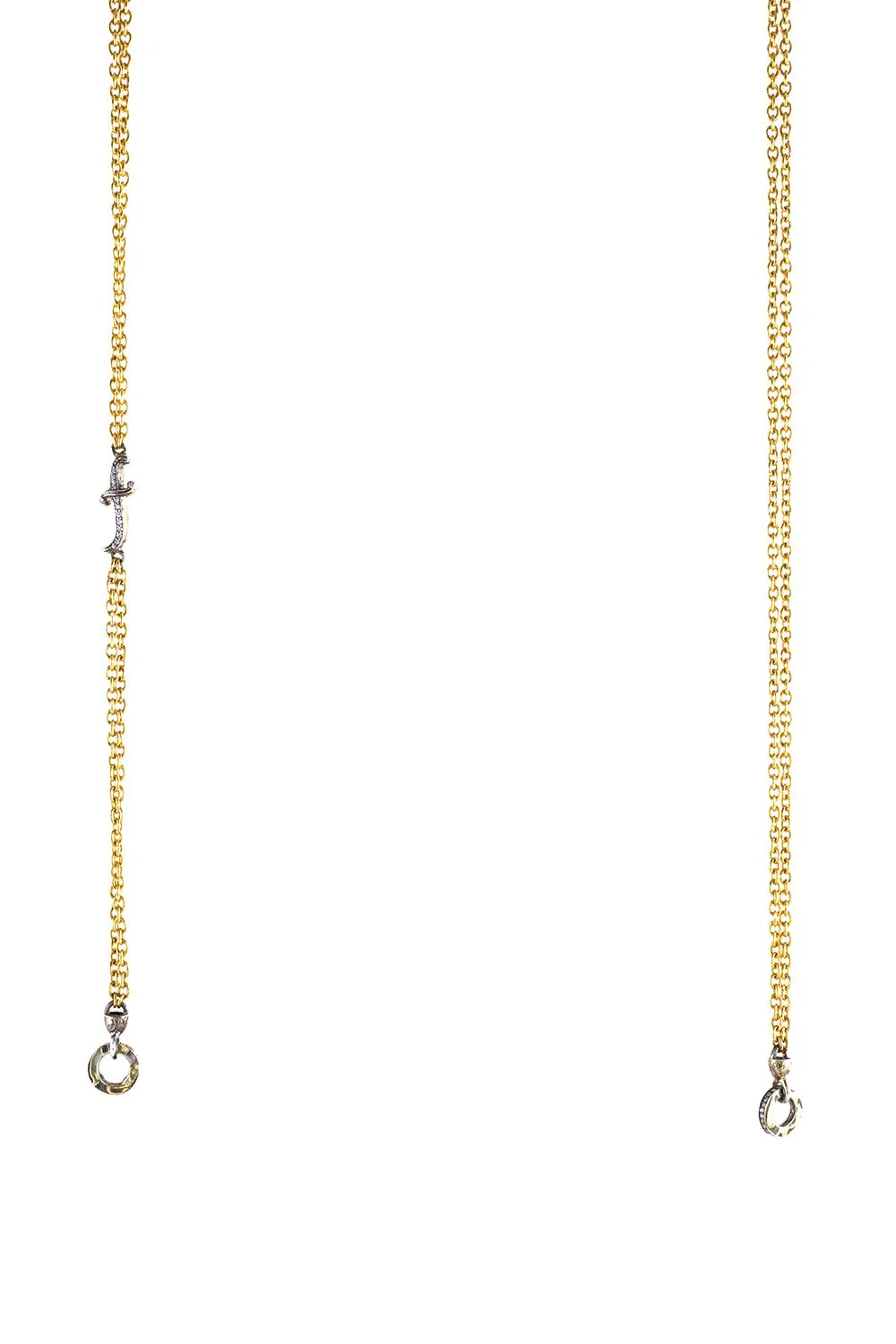 Open End Double Stand Dagger Necklace