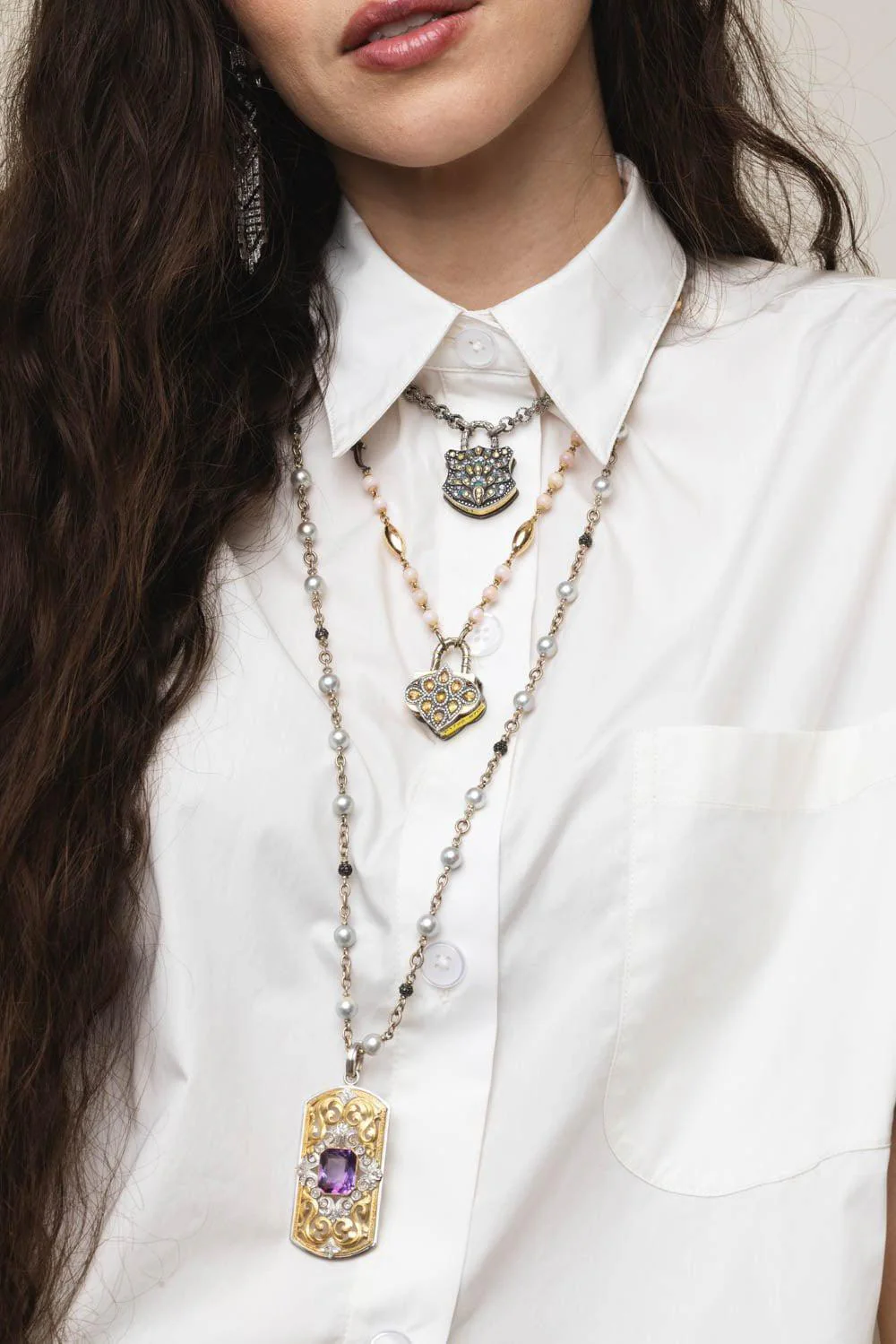 Rose Quartz Dagger Necklace - Image 6