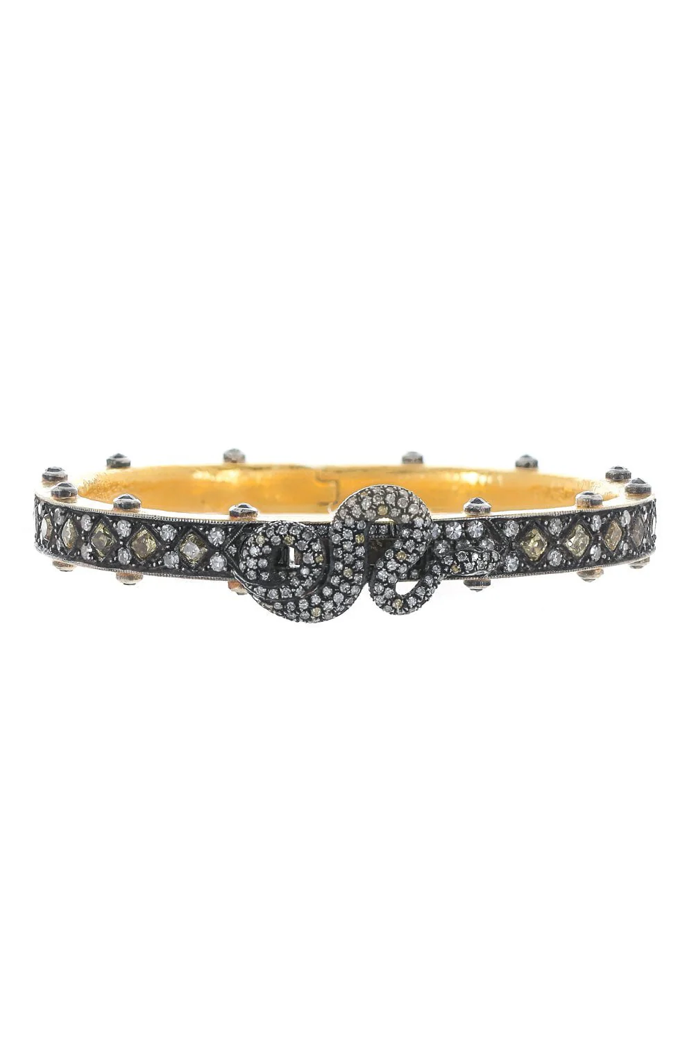 Snake Clasp Hinged Bangle