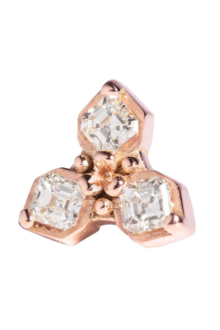 'Seven Excess' White Diamond Stud - Image 3
