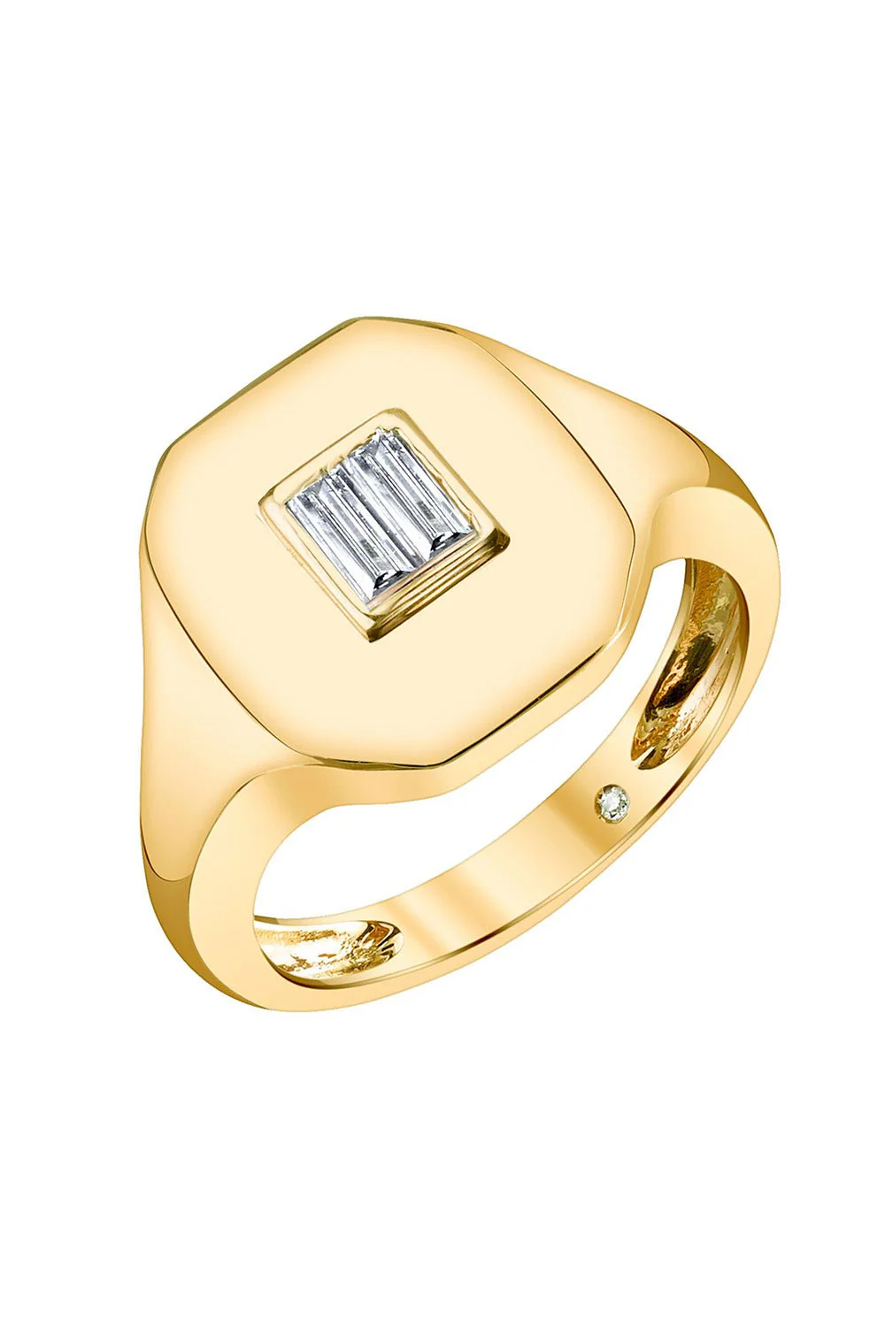 Baguette Diamond Pinky Ring