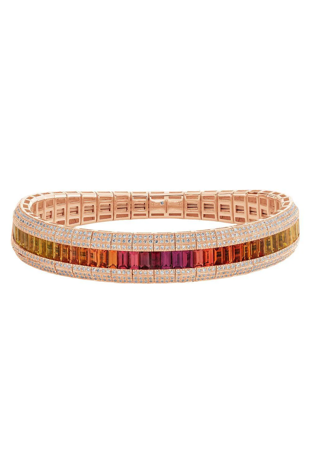 Citrine Diamond Ombre Stretch Bracelet