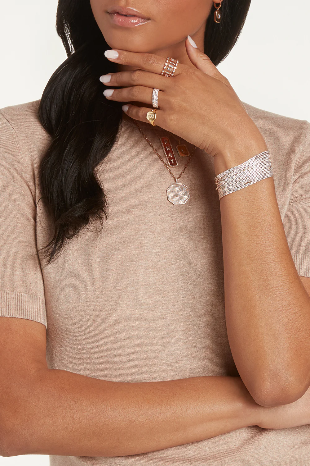 Diamond 20 Thread Stack Bracelet - Image 2