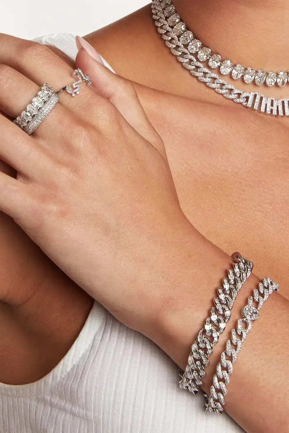 DIAMOND BAGUETTE ESSENTIAL LINK BRACELET - Image 2