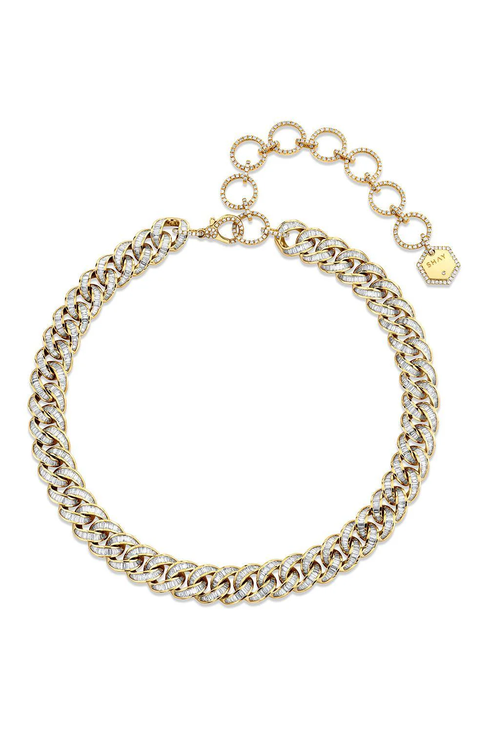 Diamond Baguette Essential Link Necklace