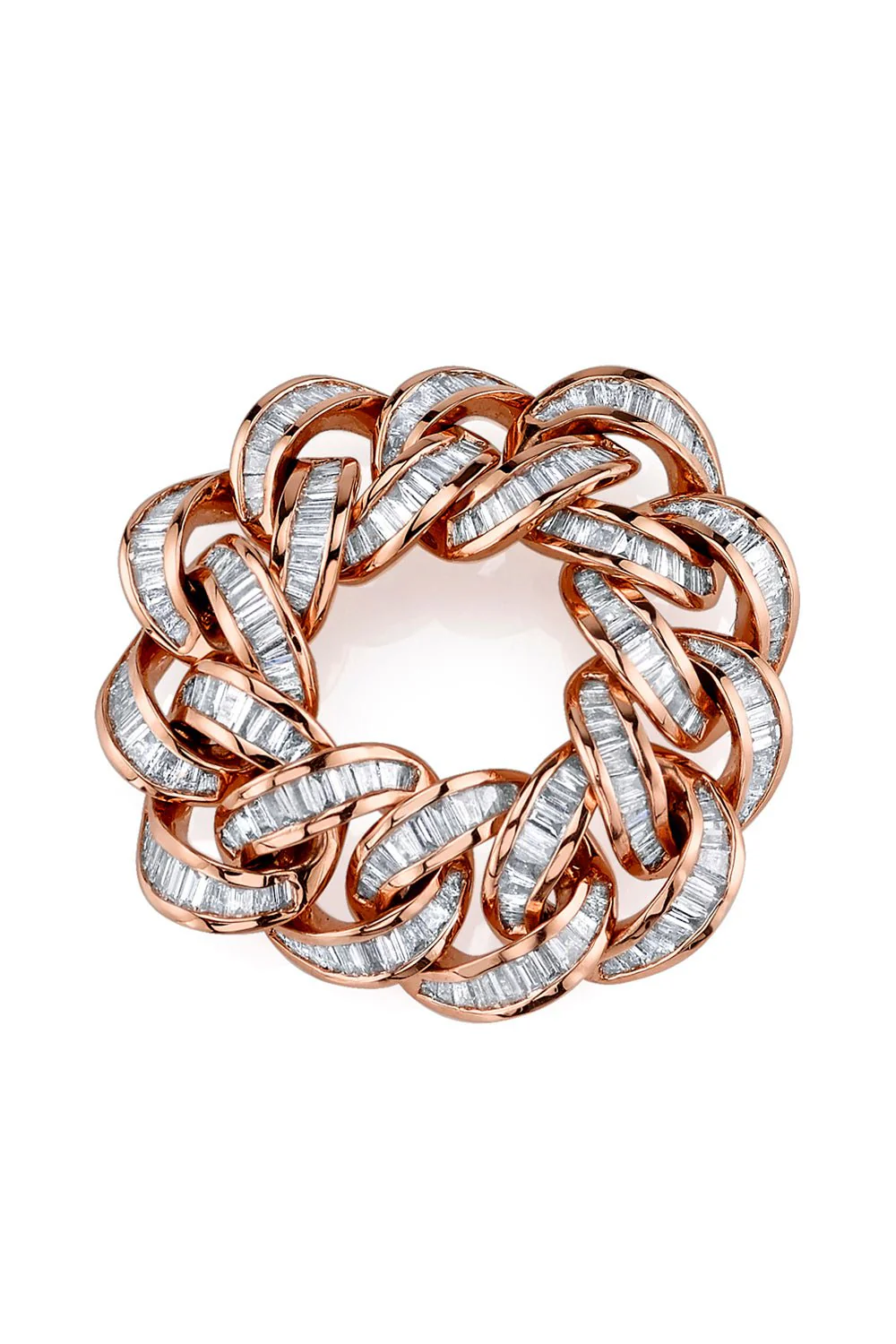 DIAMOND BAGUETTE ESSENTIAL LINK RING