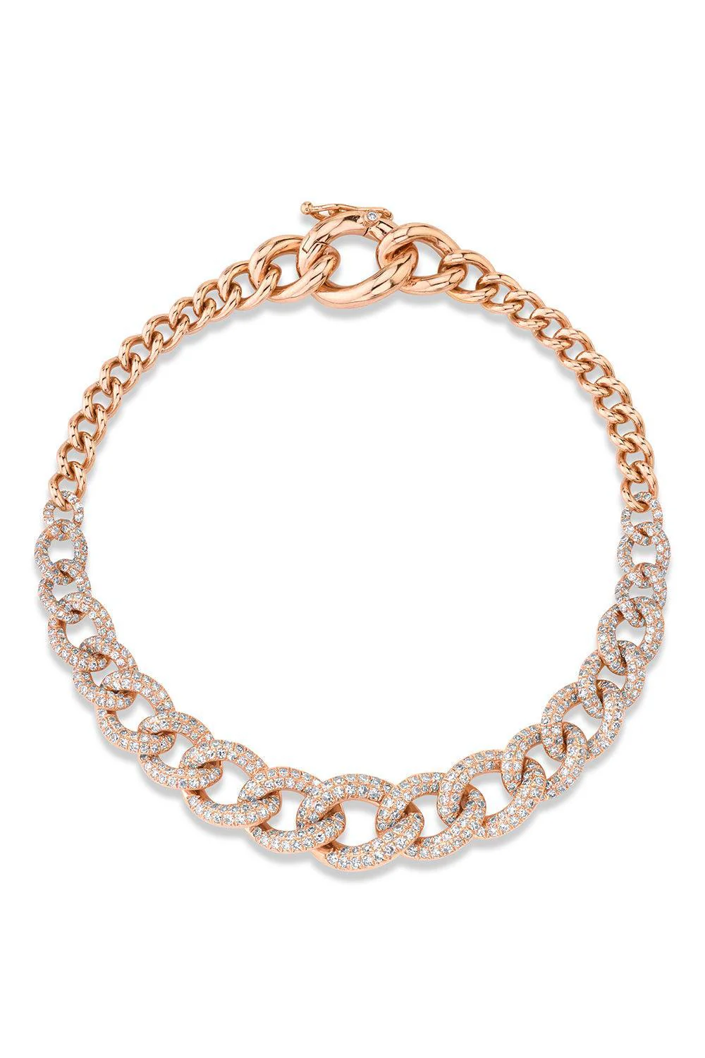Diamond Gradual Link Bracelet