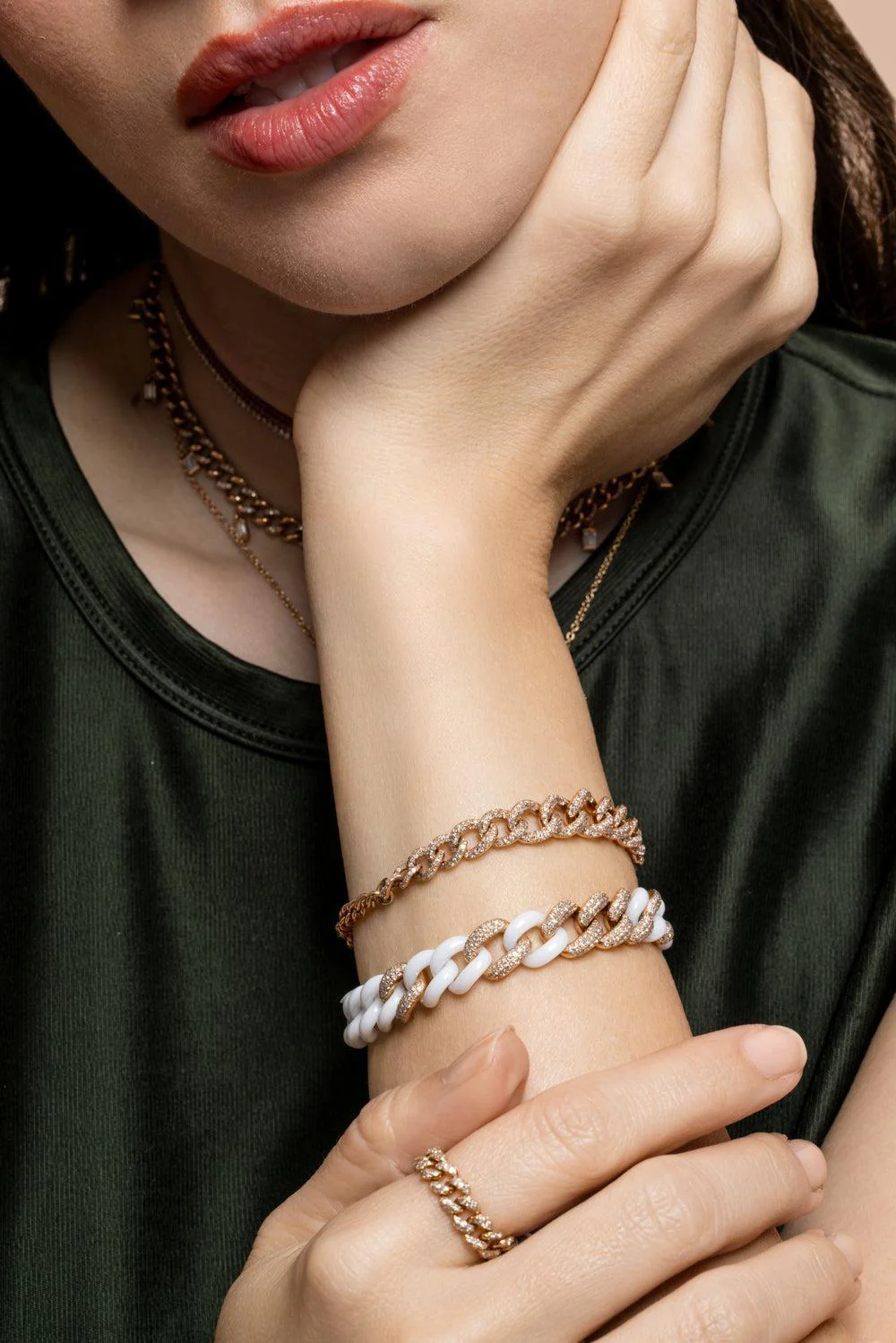 Diamond Gradual Link Bracelet - Image 4